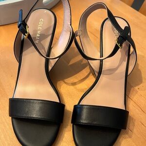 Cole Haan Black Leather Sandals